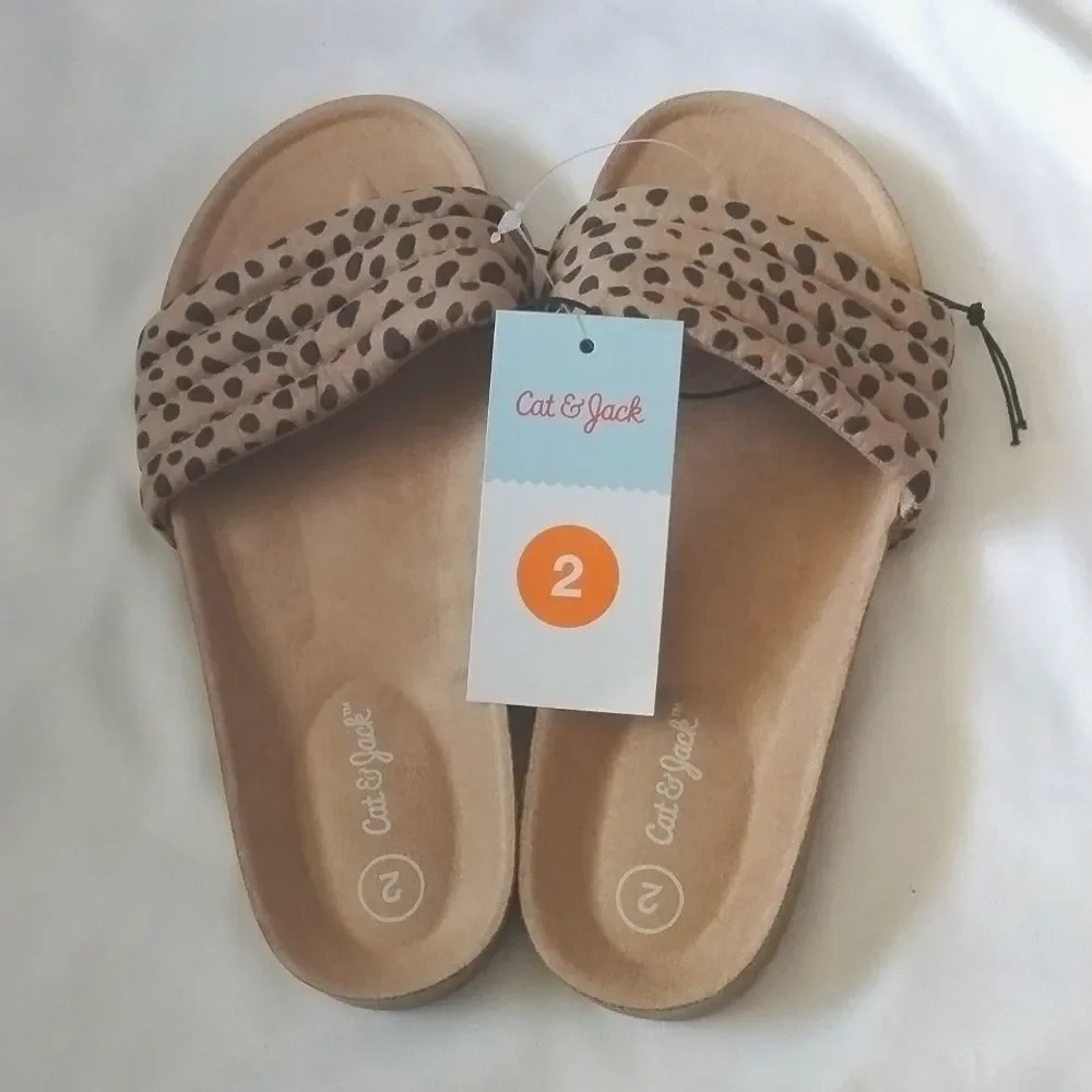 NWT Cat&Jack Kid's Slide Sandals